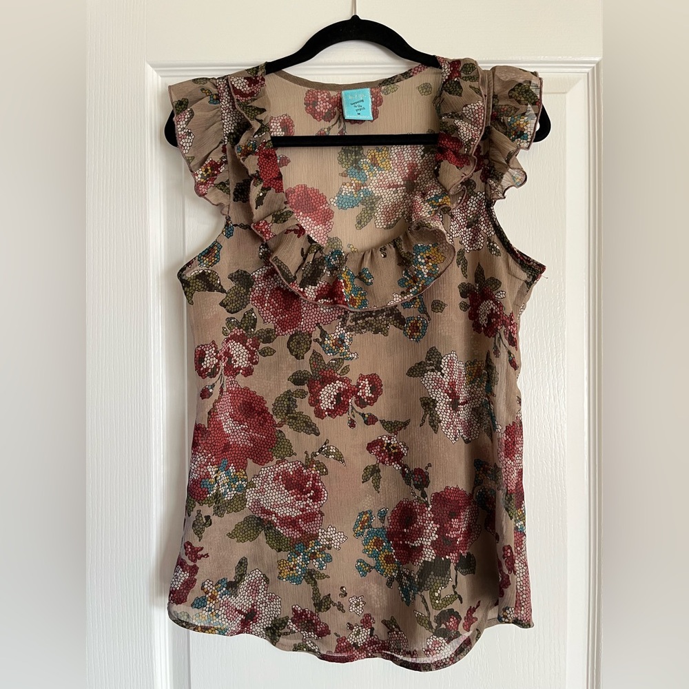 H.I.P. Happening in the Present Floral Blouse